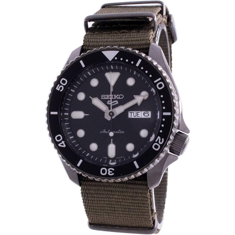 Seiko 5 Sports Style Automatic SRPD65K4 100M Men's Watch in Black