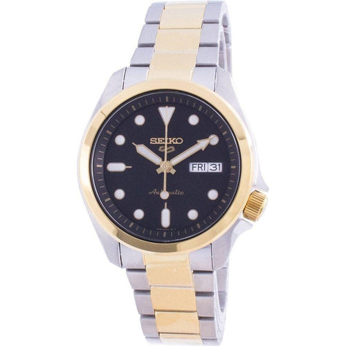 Load image into Gallery viewer, Seiko 5 Sports Men&#39;s Two Tone Automatic Watch SRPE60K1 - Black Dial, 100M Water Resistance
