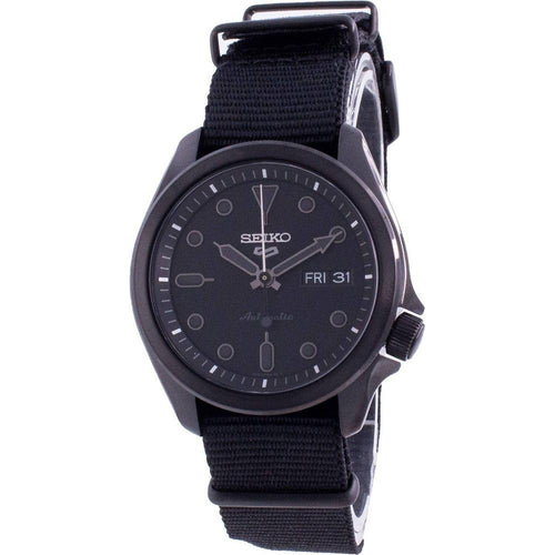 Load image into Gallery viewer, Seiko 5 Sports Men&#39;s Automatic Watch SRPE69K1 - Black Dial, Nylon Strap
