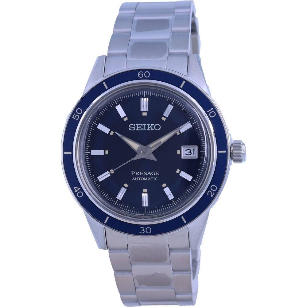 Seiko Presage Style 60's Stainless Steel Automatic Men's Watch SRPG05J1 - Blue Dial