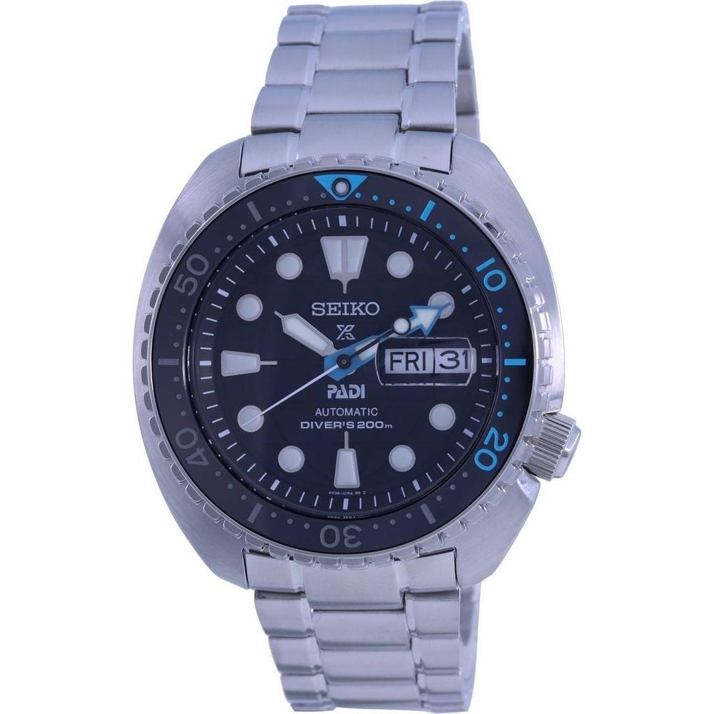 Seiko Prospex Padi Special Edition Automatic Diver's SRPG19 SRPG19K1 SRPG19K 200M Men's Watch - Stainless Steel, Black Dial