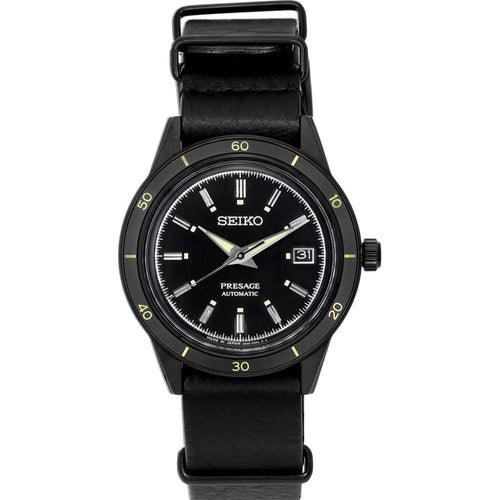 Load image into Gallery viewer, Seiko Presage Style60s SRPH95J1 Men&#39;s Black Dial Automatic Watch
