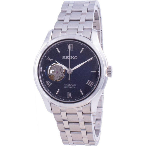 Load image into Gallery viewer, Seiko Presage Zen Garden Automatic Men&#39;s Watch SSA411J1 - Stainless Steel Blue Dial Open Heart Dial 4R38 24 Jewels Sapphire Crystal 30M Water Resistance
