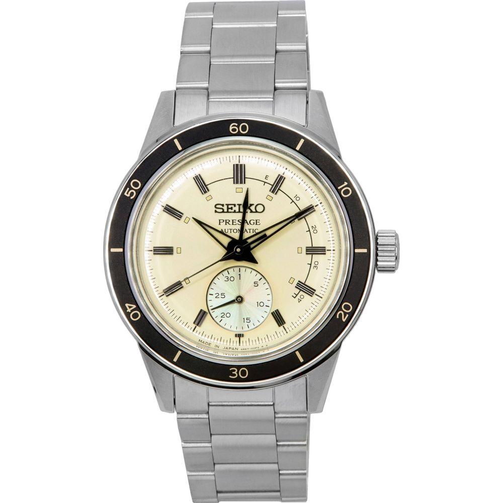 Seiko Presage Style60s Champagne Dial Automatic Men's Watch SSA447J1 - Classic Elegance in Champagne Gold