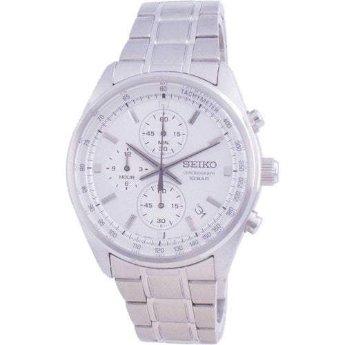 Load image into Gallery viewer, Seiko Chronograph Quartz SSB375P1 Men&#39;s Watch - Stainless Steel, White Dial
