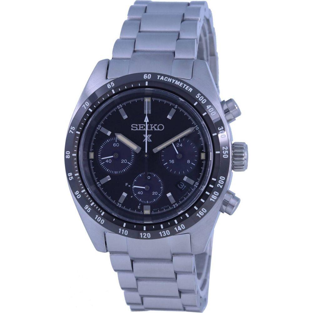 Seiko Prospex Speedtimer Chronograph Solar Black Dial SSC819P1 Men's Watch