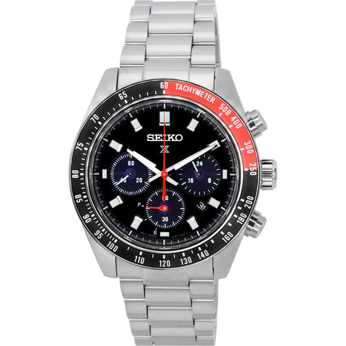 Load image into Gallery viewer, Seiko Prospex Speedtimer Go Large Solar Chronograph Black Dial SSC915 SSC915P1 SSC915P 100M Men&#39;s Watch
