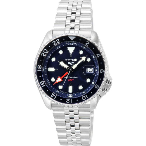 Load image into Gallery viewer, Seiko 5 Sports Stainless Steel Blue Dial Automatic SSK003J1 100M Men&#39;s Watch
