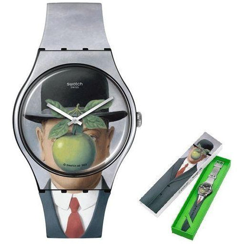 Load image into Gallery viewer, SWATCH Mod. LE FILS DE L&#39;HOMME BY RENE MAGRITTE - ART JOURNEY 2023 EIDTION-0
