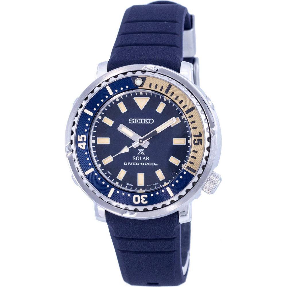 Seiko Prospex Street Series Mini Tuna Safari Edition Diver's Solar SUT403P1 SUT403P 200M Women's Blue Dial Watch