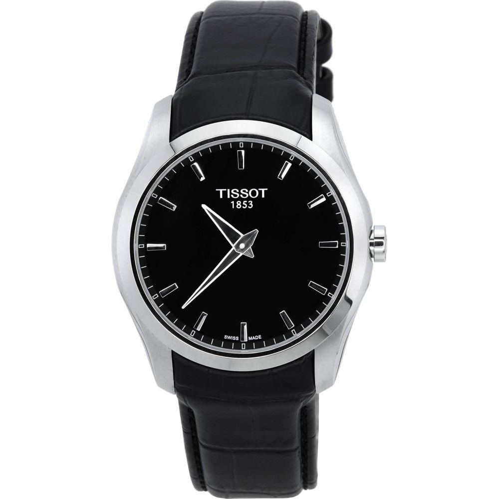 Tissot T-Classic Couturier Secret Date Black Dial Quartz T035.446.16.051.00 T0354461605100 100M Men's Watch