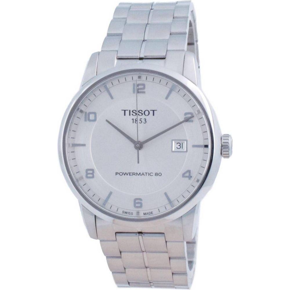 Tissot T-Classic Luxury Powermatic 80 Automatic Men's Watch T086.407.11.037.00 - Stainless Steel Silver Dial