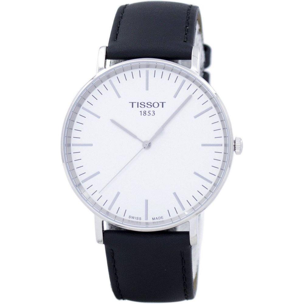Tissot T-Classic Everytime Large Quartz T109.610.16.031.00 Men's Watch in Silver/White