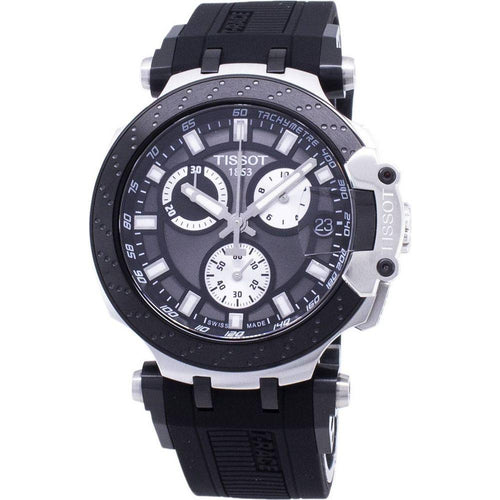 Load image into Gallery viewer, Tissot T-Sport T-Race T115.417.27.061.00 Men&#39;s Chronograph Quartz Watch - Anthracite Dial, Stainless Steel Case, Silicone Strap
