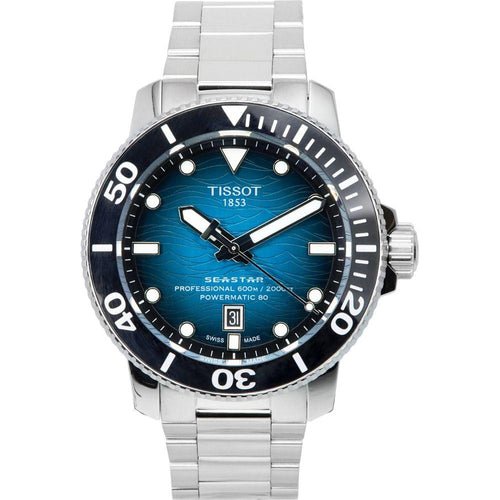 Load image into Gallery viewer, Tissot Seastar 2000 Professional Powermatic 80 Diver&#39;s T120.607.11.041.00 T1206071104100 600M Men&#39;s Watch - Blue Stainless Steel Dive Timepiece
