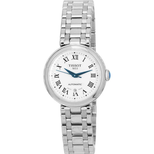 Load image into Gallery viewer, Tissot T-Lady Bellissima Stainless Steel White Dial Automatic Watch T126.207.11.013.00 - Women&#39;s, Silver
