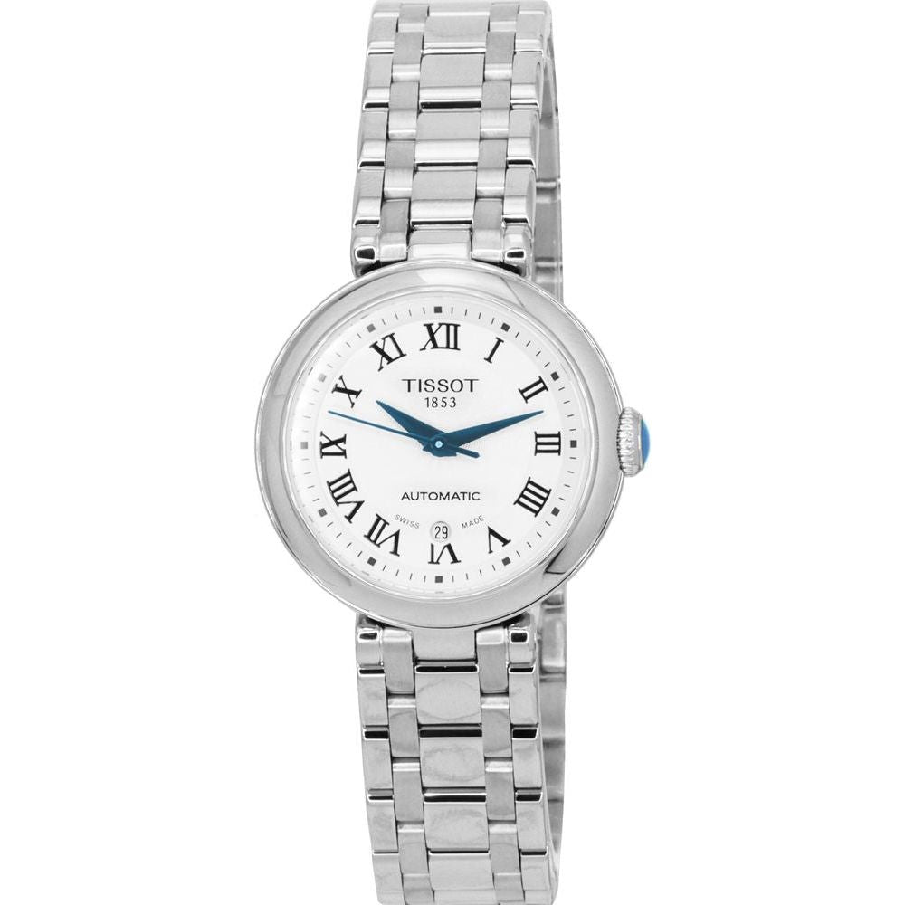 Tissot T-Lady Bellissima Stainless Steel White Dial Automatic Watch T126.207.11.013.00 - Women's, Silver