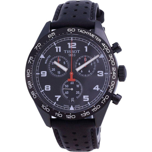 Load image into Gallery viewer, Tissot T-Sport PRS 516 Chronograph Quartz Watch - Black Leather Strap Replacement for Men
