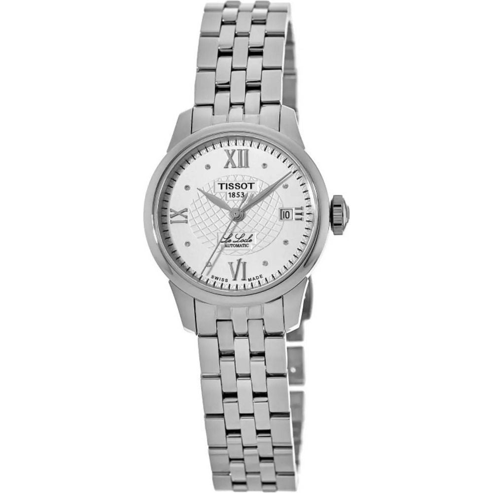 Tissot T-Classic Le Locle Diamond Accents Silver Dial Automatic Women's Watch T41.1.183.16 - Elegant Timepiece for the Modern Woman