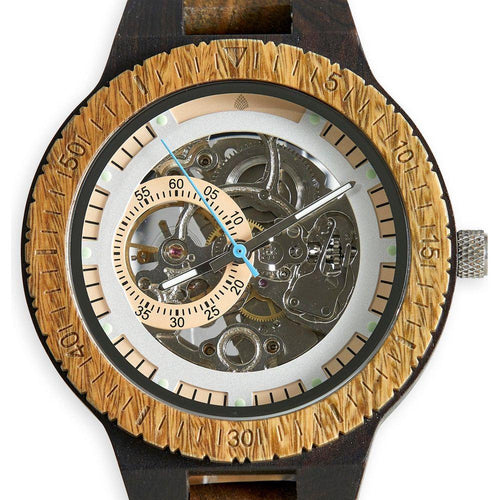 Load image into Gallery viewer, Hemlock HM-001 Men&#39;s Green Sandalwood &amp; Ebony Mechanical Wristwatch
