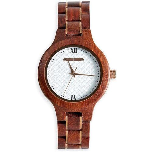 Load image into Gallery viewer, Magnolia Women&#39;s Red Sandalwood Wristwatch - Model M28
