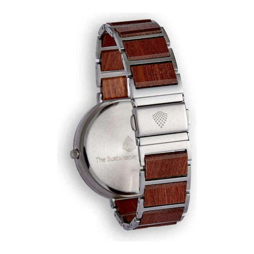 Load image into Gallery viewer, Elm Red Sandalwood Wristwatch - Model ELM-001 - Men&#39;s Brown Wood Watch
