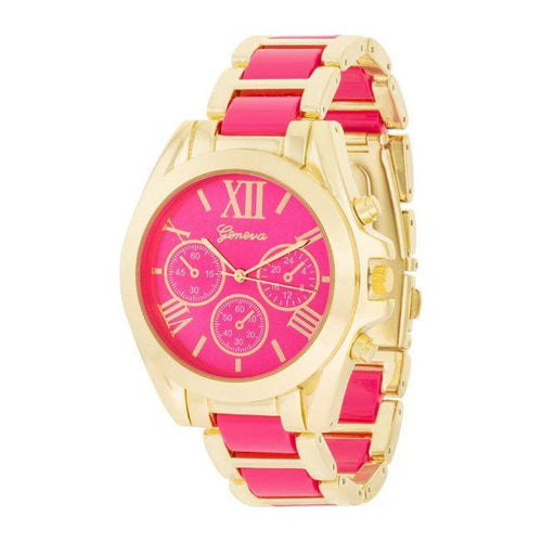 Load image into Gallery viewer, Elegant Timepieces Pink Gold Women&#39;s Fashion Watch - Model EGW-001
