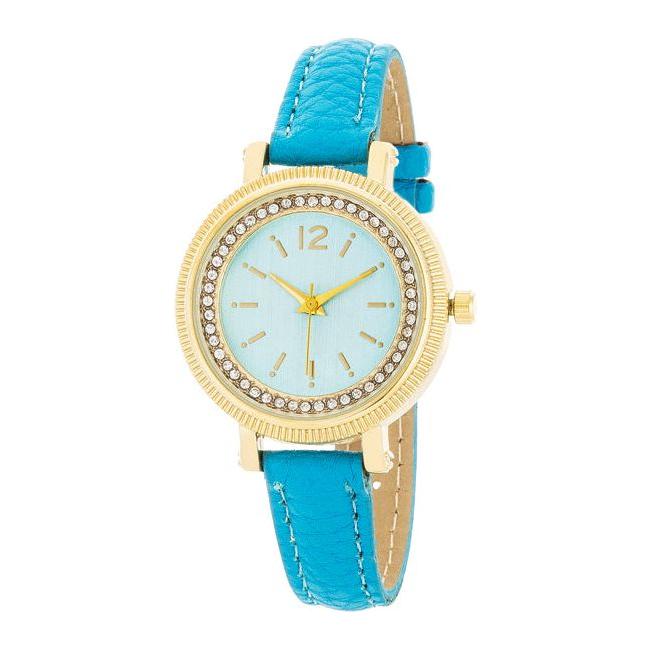 Turquoise Leather Watch Strap Replacement for Women's Watches