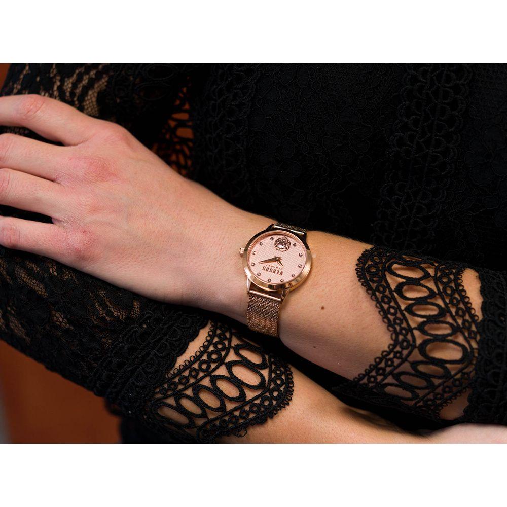 Versus Versace Ladies Quartz Watch Mod. VSP571821, 34mm, Water Resistant 3 ATM, Mineral Dial, Official Box - Elegant Rose Gold Timepiece for Women