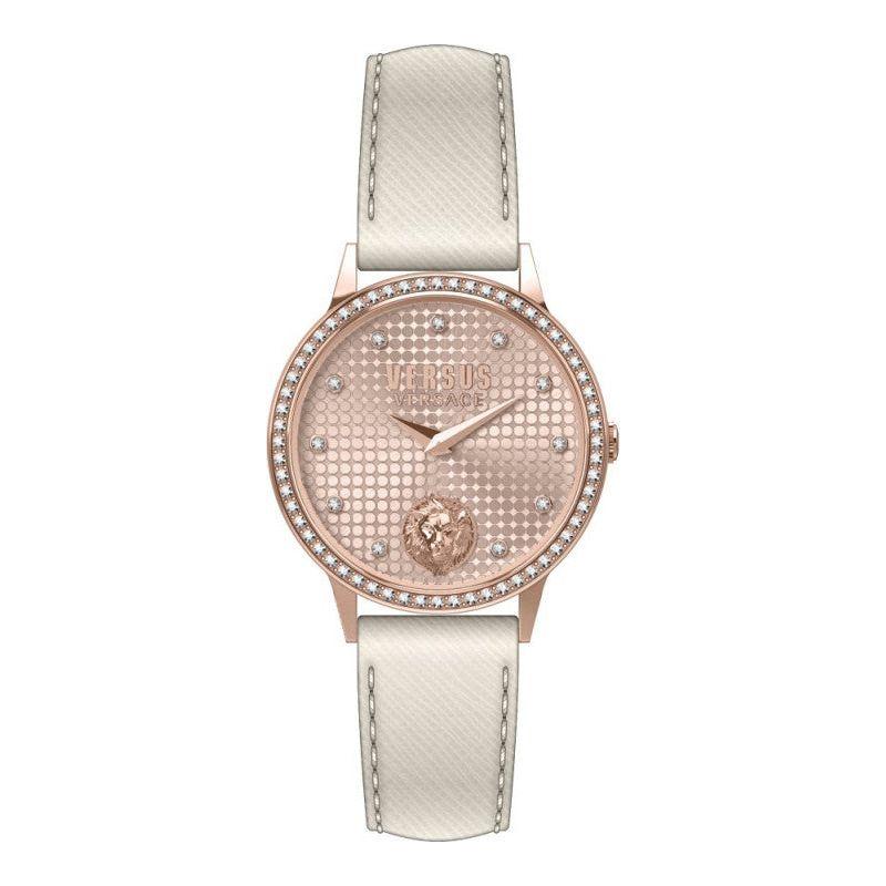 Versus Versace Ladies Quartz Watch Mod. VSP572421, 3 ATM Water Resistant, Mineral Dial, 34mm Case - Elegant Rose Gold Timepiece for Women