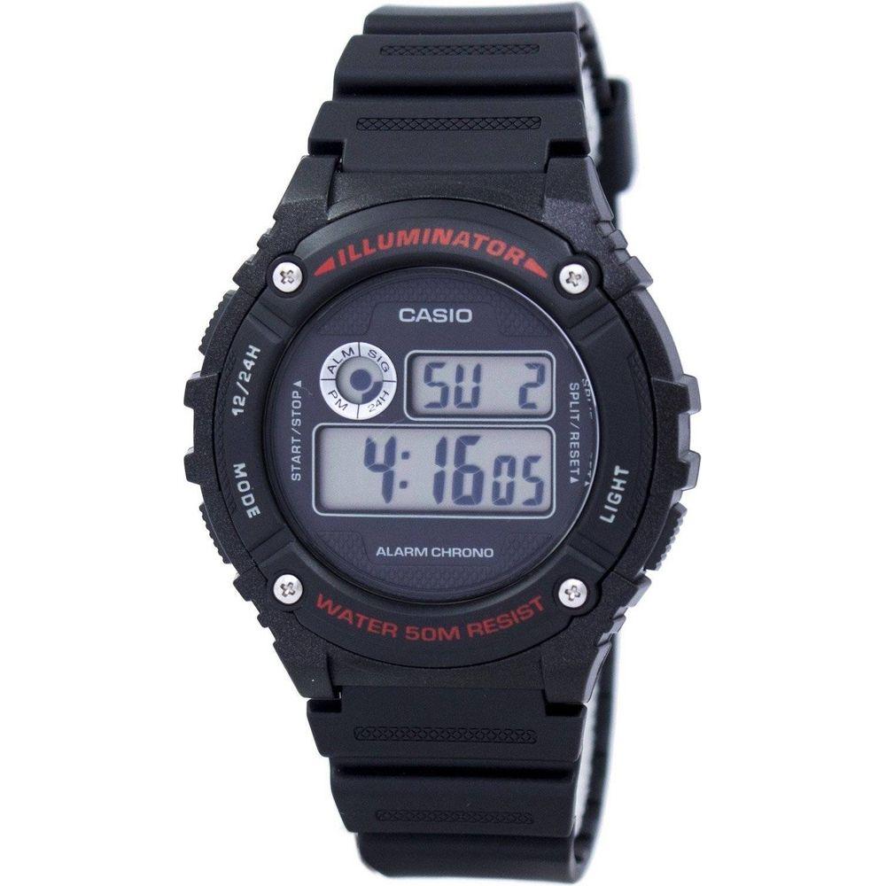 Casio Men's Sports Chrono Digital Watch - Model XYZ123, Black Resin Strap Replacement for a Sleek and Durable Timepiece
