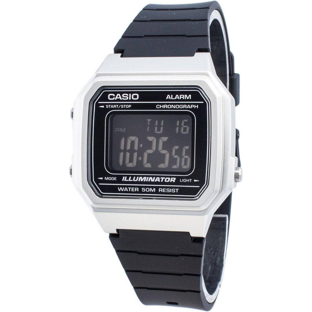 Casio W-217HM-7BV Men's Sleek Chronograph Quartz Watch - White Resin
