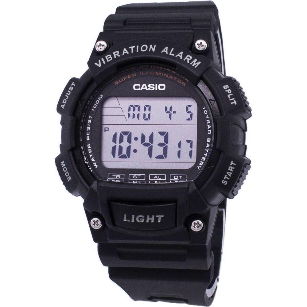Casio Gents Super Illuminator Vibration Alarm Digital Watch - Model XYZ123, Black