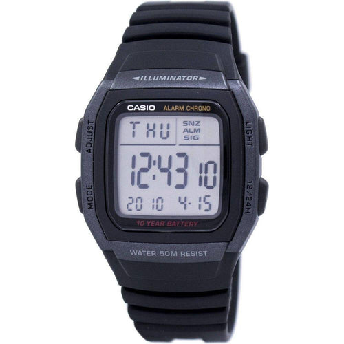 Load image into Gallery viewer, Casio Men&#39;s Digital Dual Time Illuminator Watch - Model XYZ123, Black
