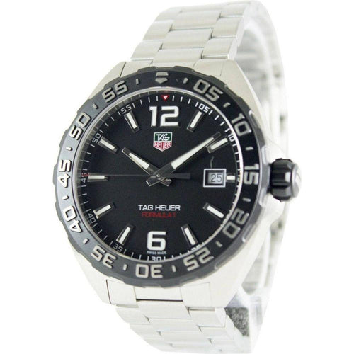 Load image into Gallery viewer, Tag Heuer Formula One WAZ1110.BA0875 Men&#39;s Stainless Steel Black Dial Quartz Watch

