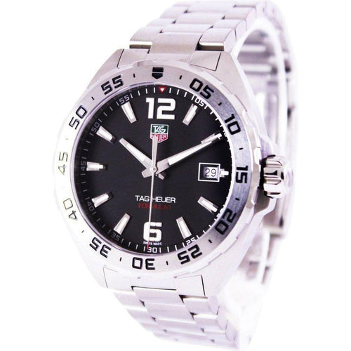 Load image into Gallery viewer, Tag Heuer Formula 1 200M WAZ1112.BA0875 Men&#39;s Stainless Steel Quartz Watch, Black Dial
