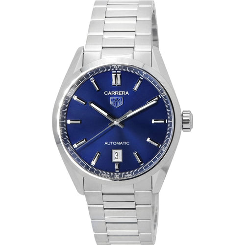 Load image into Gallery viewer, TAG Heuer Carrera WBN2112.BA0639 Stainless Steel Automatic Men&#39;s Watch - Blue Dial
