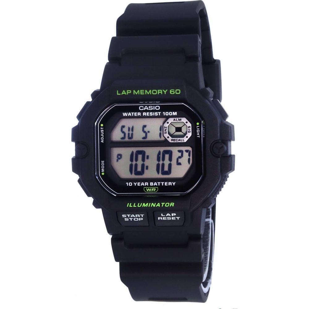 Casio Sports Gear WS-1400H Dual Time Digital Quartz Men's Watch - Black
