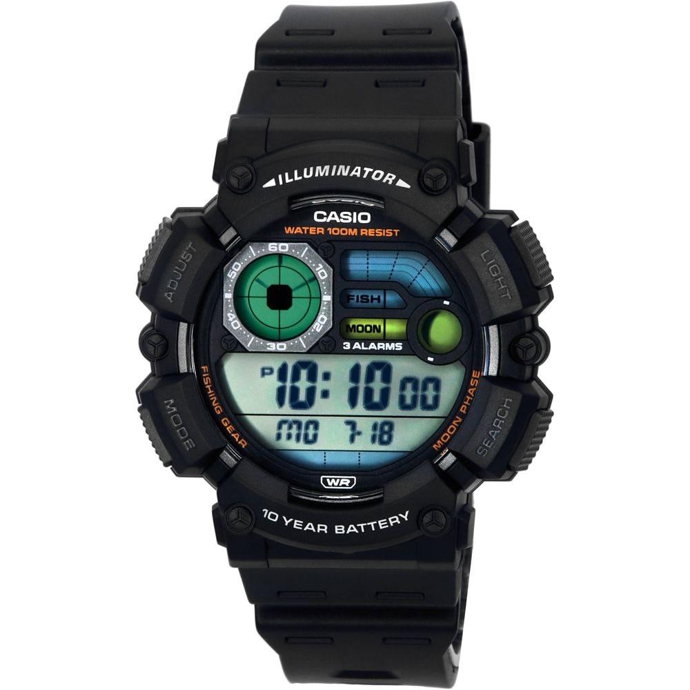 Casio Fishing Gear Pro WS-1500H-1A Men's Digital Quartz Watch - Black Resin