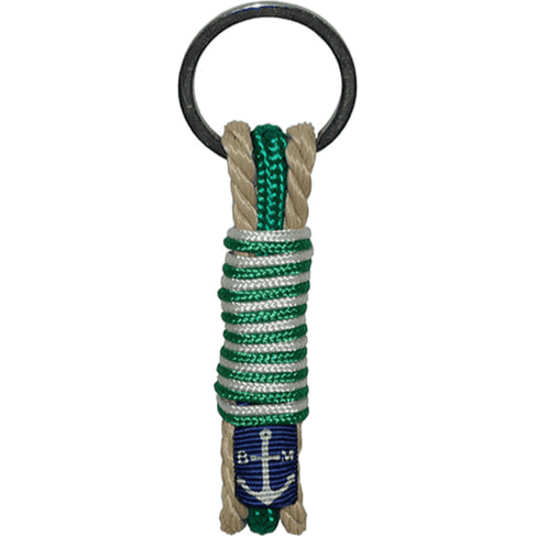 Classic Rope & Braided Green String Handmade Keychain-0