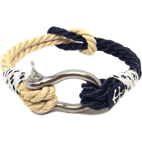 Load image into Gallery viewer, Classic Rope and Black Nautical Bracelet-0
