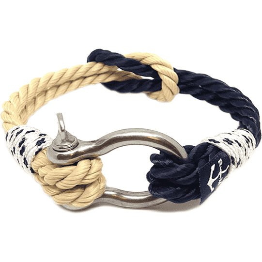 Classic Rope and Black Nautical Bracelet-0