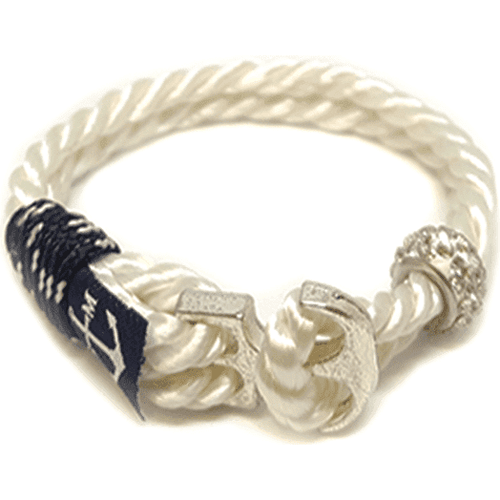Load image into Gallery viewer, Crystal Beads Anchor Nautical Bracelet-0

