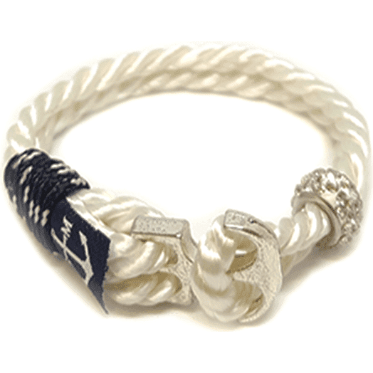 Crystal Beads Anchor Nautical Bracelet-0