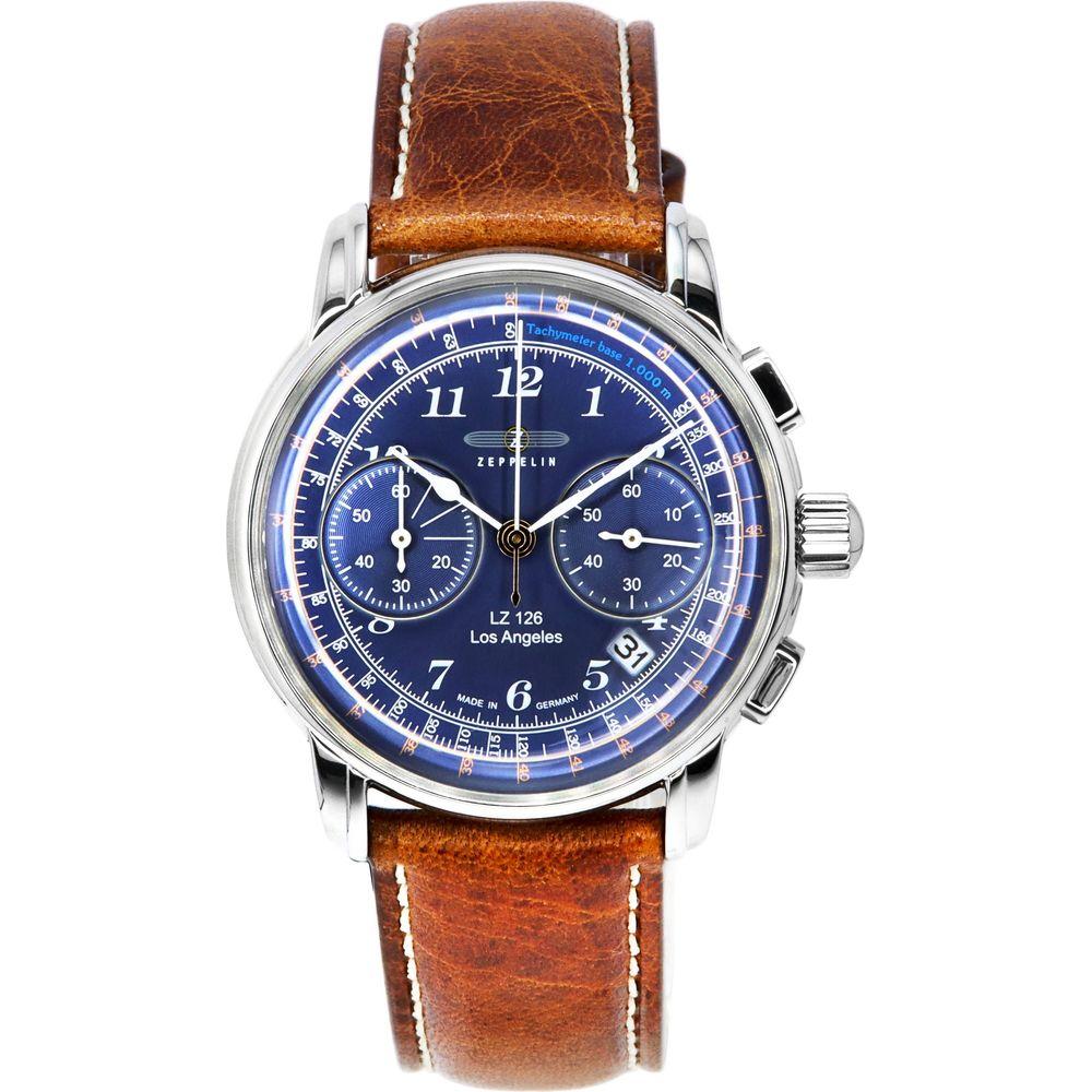 Zeppelin LZ126 Los Angeles Chronograph Blue Dial Quartz Z76143 Men's Watch
