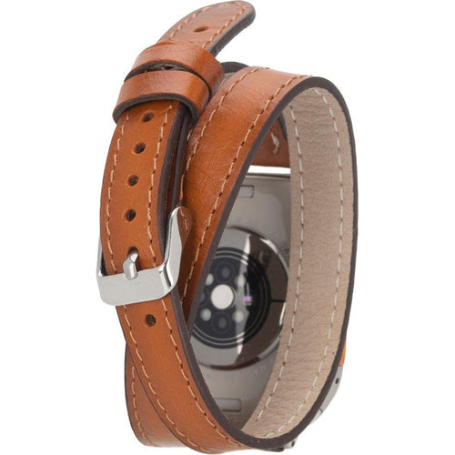 Load image into Gallery viewer, Basin Double Tour Leather Bands for Apple Watch 9, Ultra 2 and SE-1
