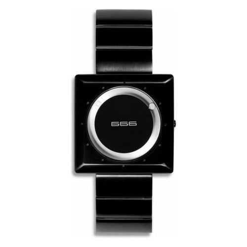 Load image into Gallery viewer, Black Unisex Watch 666 Barcelona 060 (Ø 45 mm) - Unisex 
