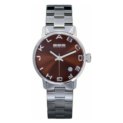 Load image into Gallery viewer, Brown &amp; Silver Unisex Watch 666 Barcelona 277 (Ø 35 mm) - 
