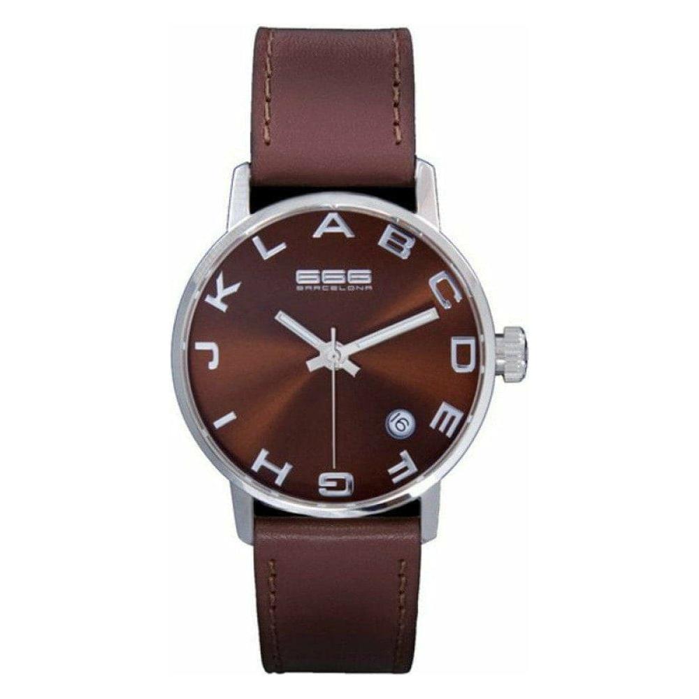 Brown Unisex Watch 666 Barcelona 273 (Ø 35 mm) - Unisex 