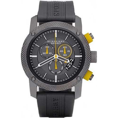 Burberry Men's Endurance BU7713 Black Chronograph Silicone Watch